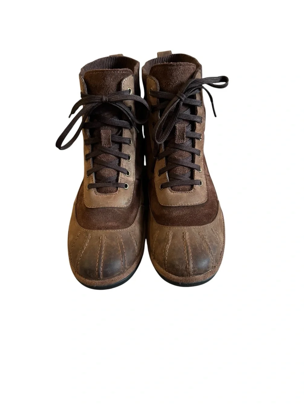 Women’s UGG waterproof Brown Lace-Up Suede & Leather Boots size 7